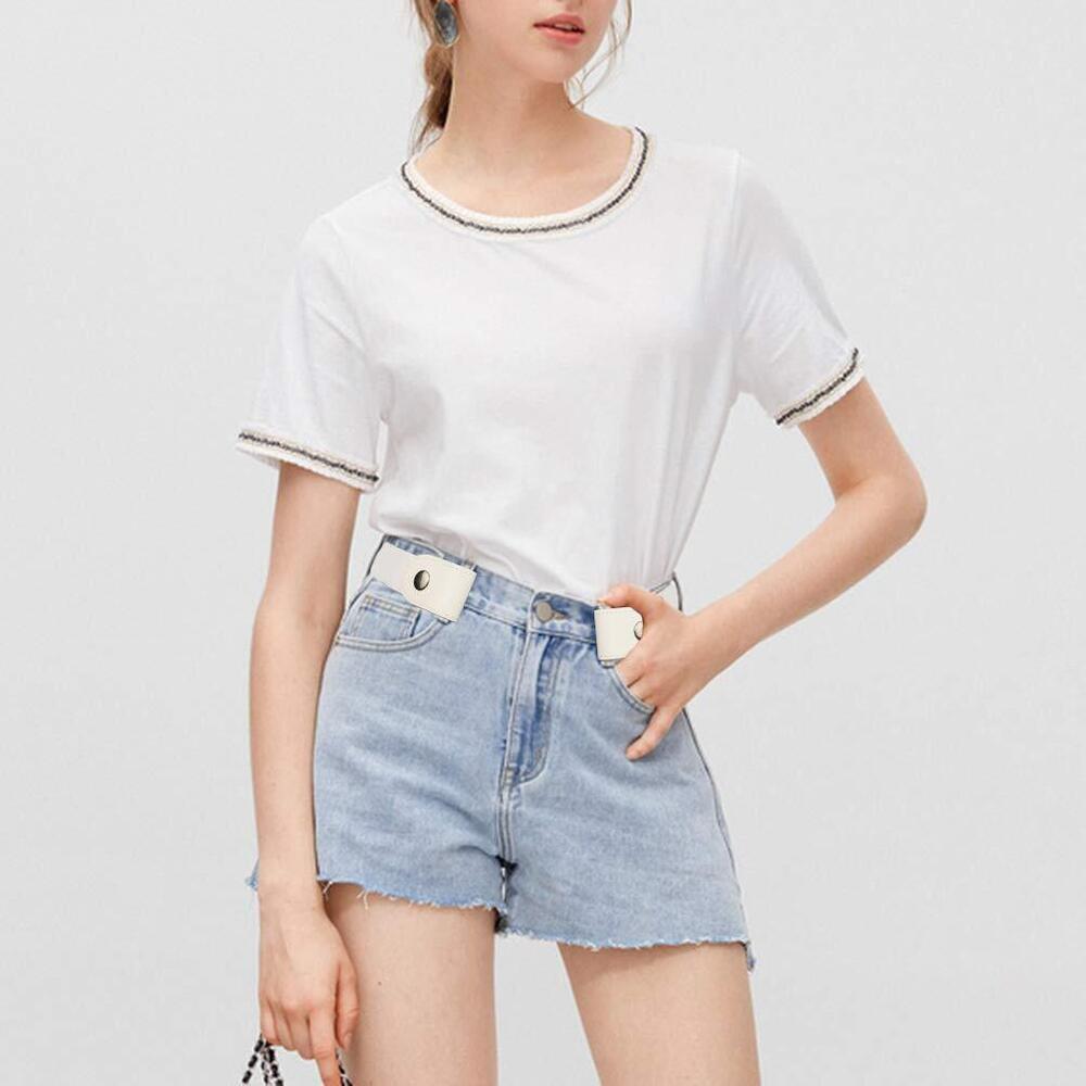 1956 2 Pack No Buckle Elastic Belts For Women Men, Show Jeans View 3